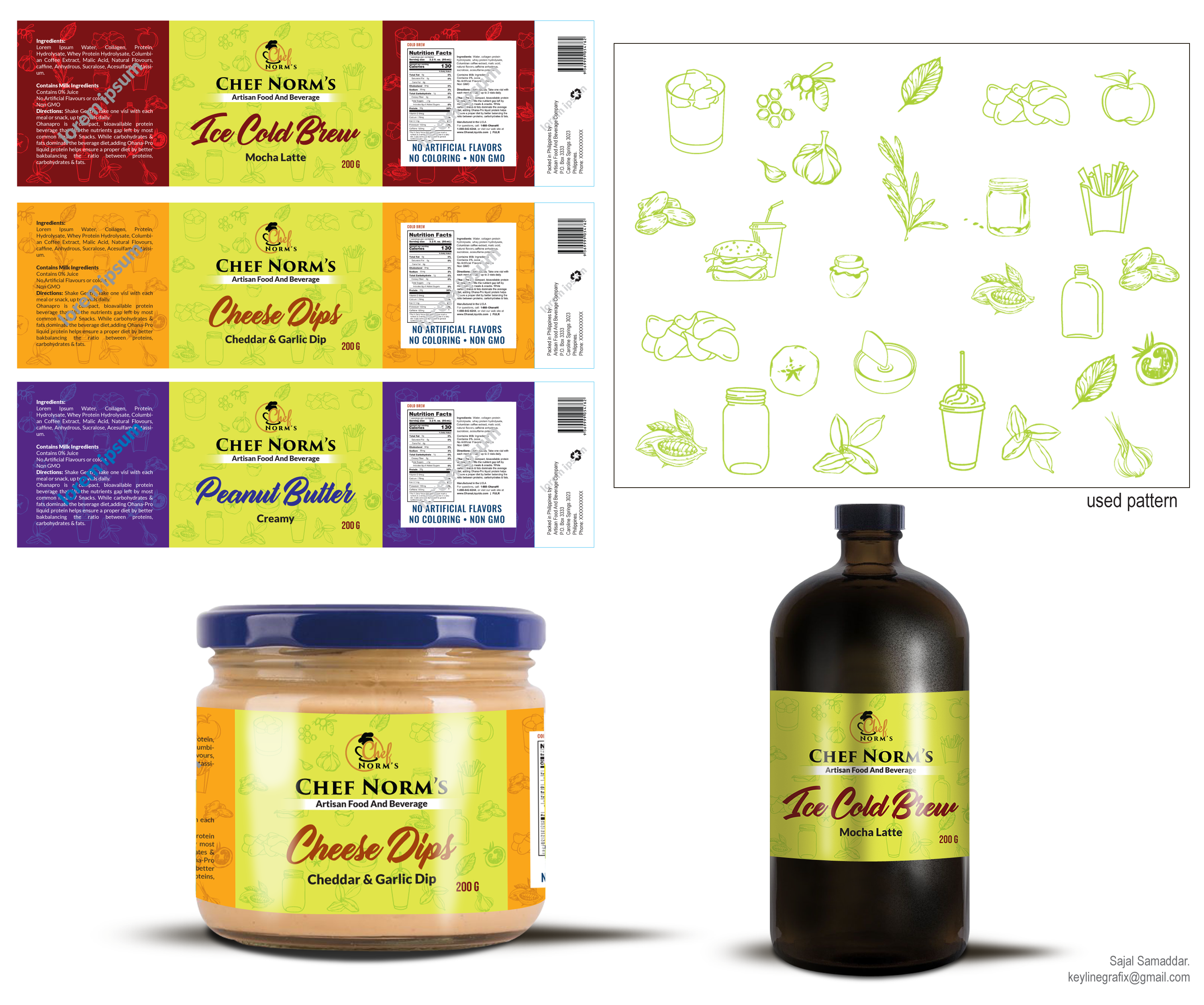 Label Design by Sajal Samaddar for Chef Norm's | Design #27232969