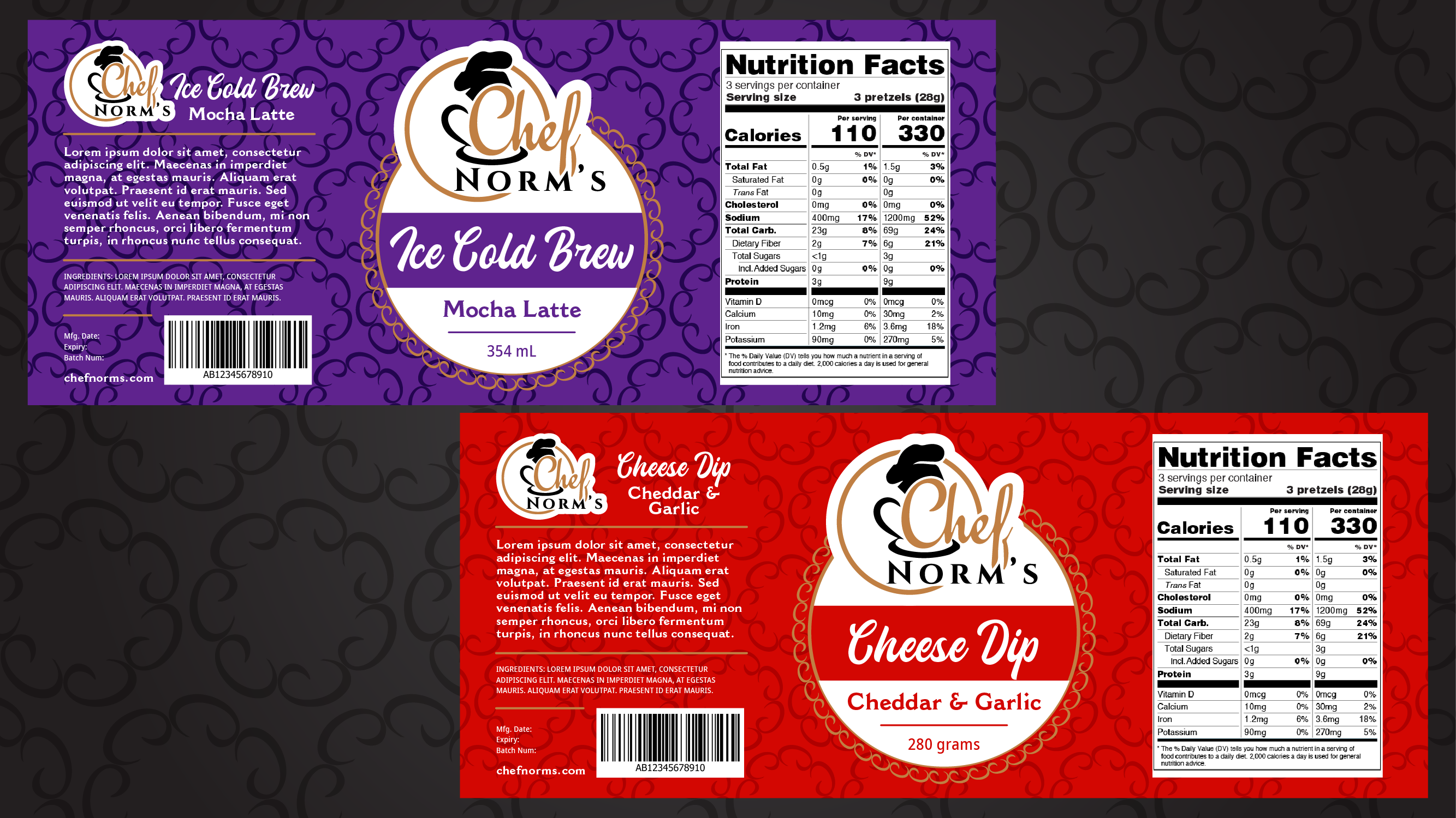 Etikett-Design von Toblindfoldher Graphic Design für Chef Norm's | Design #27236792
