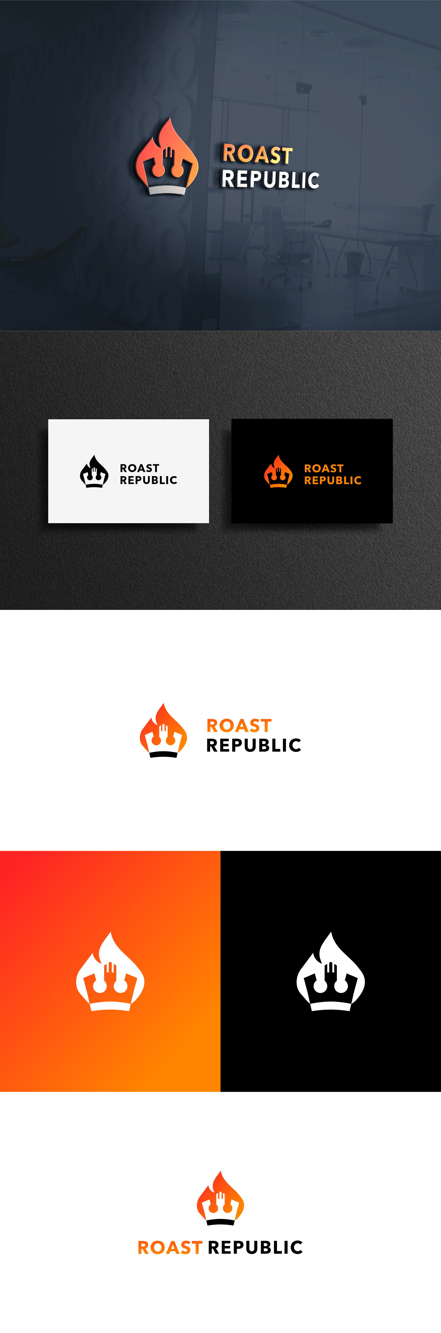 Logo Design by Omee for Roast Republic | Design #27217485