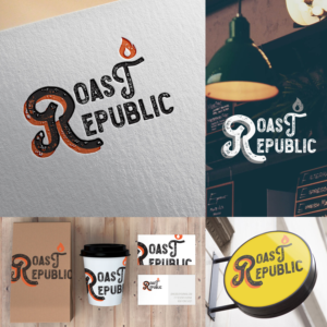 Logo Design by Jeff Sim for Roast Republic | Design #27197901