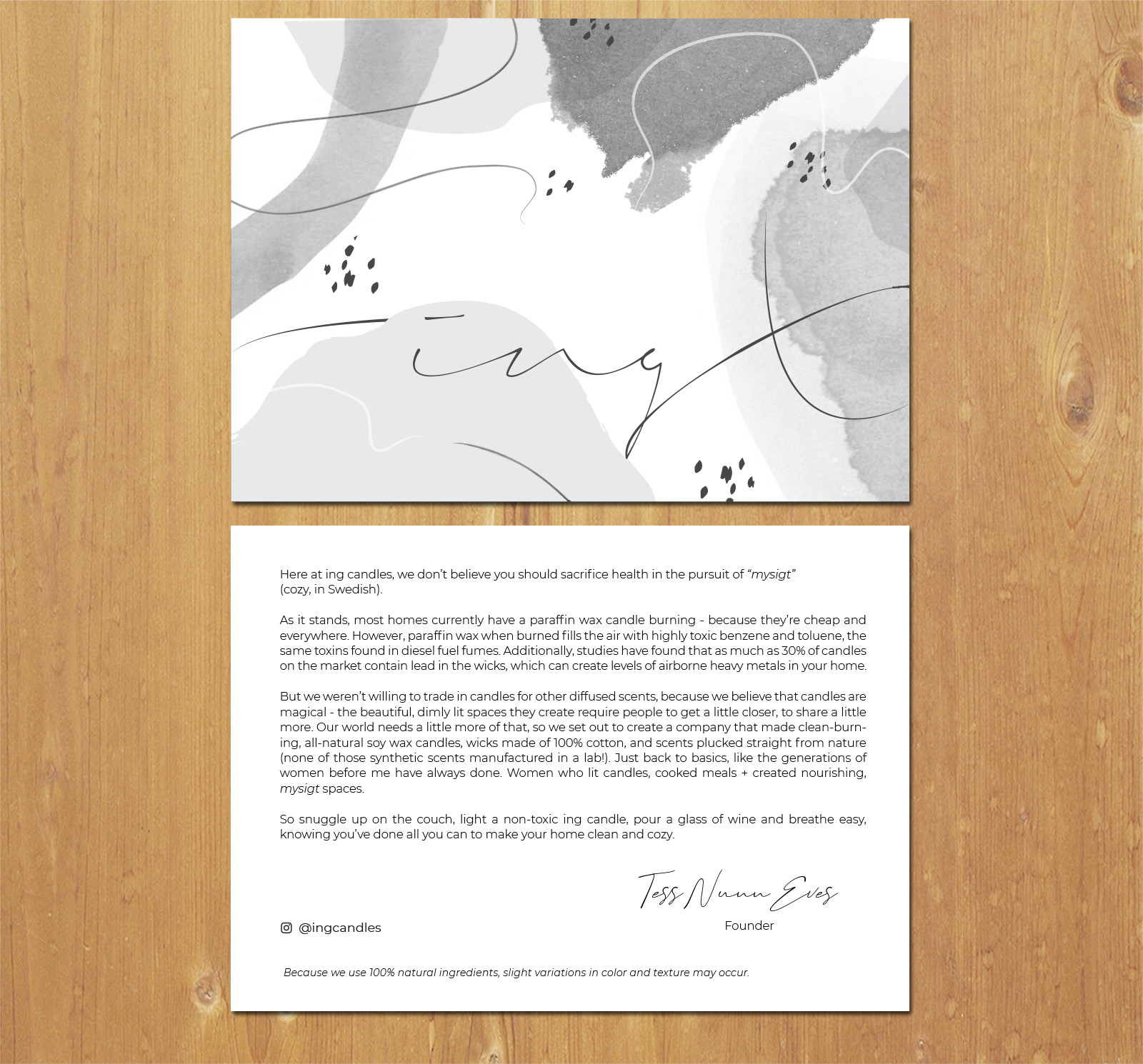 Postcard Design by MNM for ing candles | Design #27206765