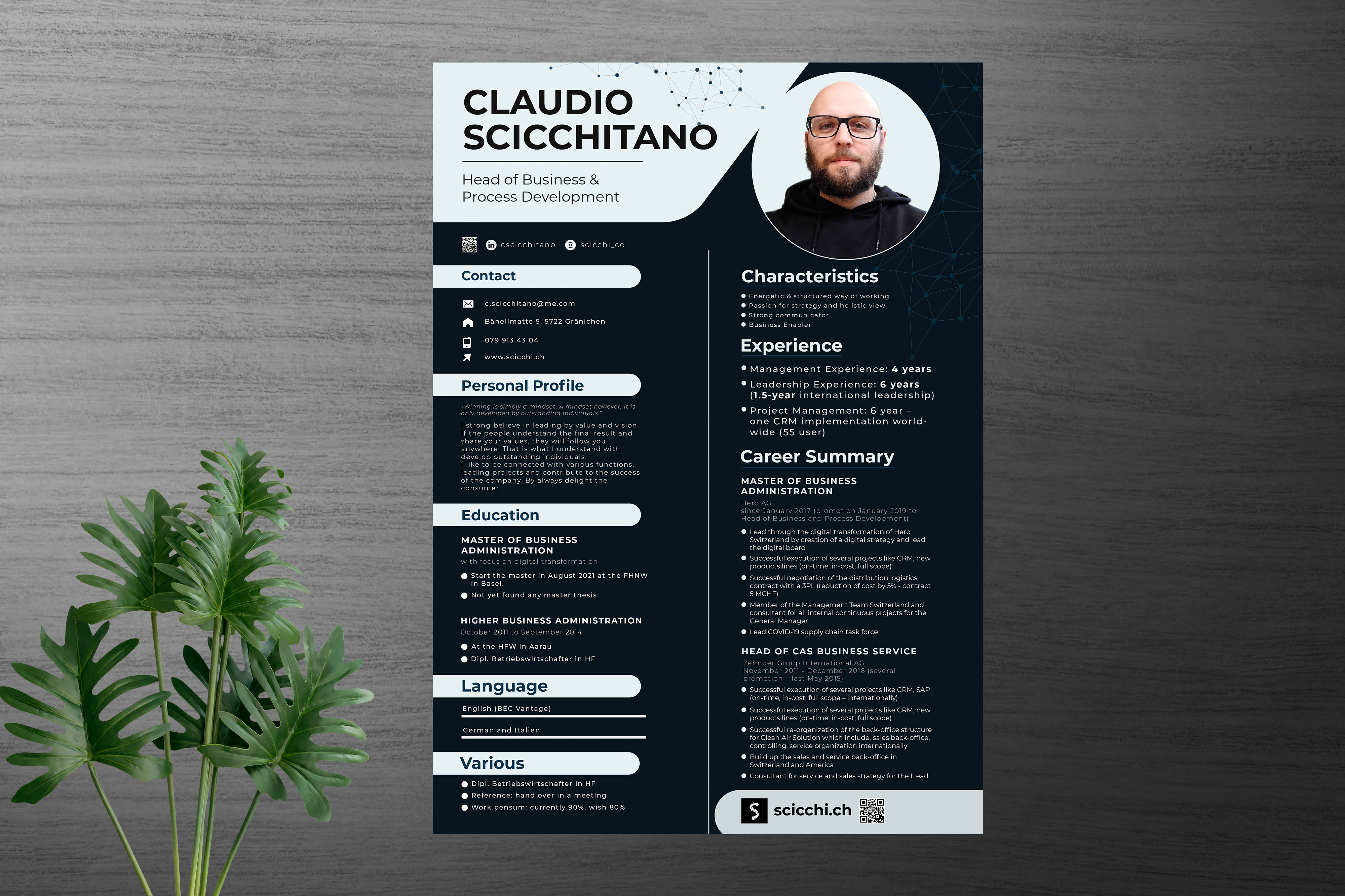 Design de CV par Shamim_Design pour ce projet | Design #27196130