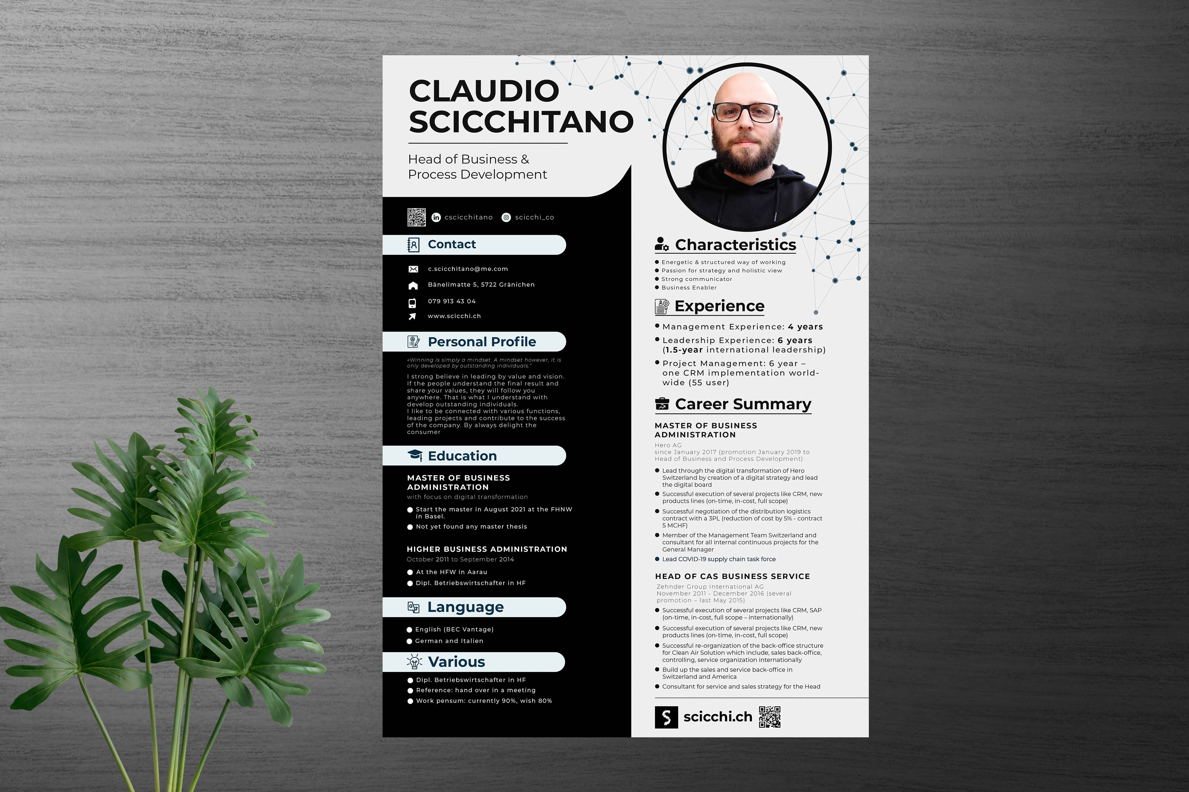 Design de CV par Shamim_Design pour ce projet | Design : #27196401