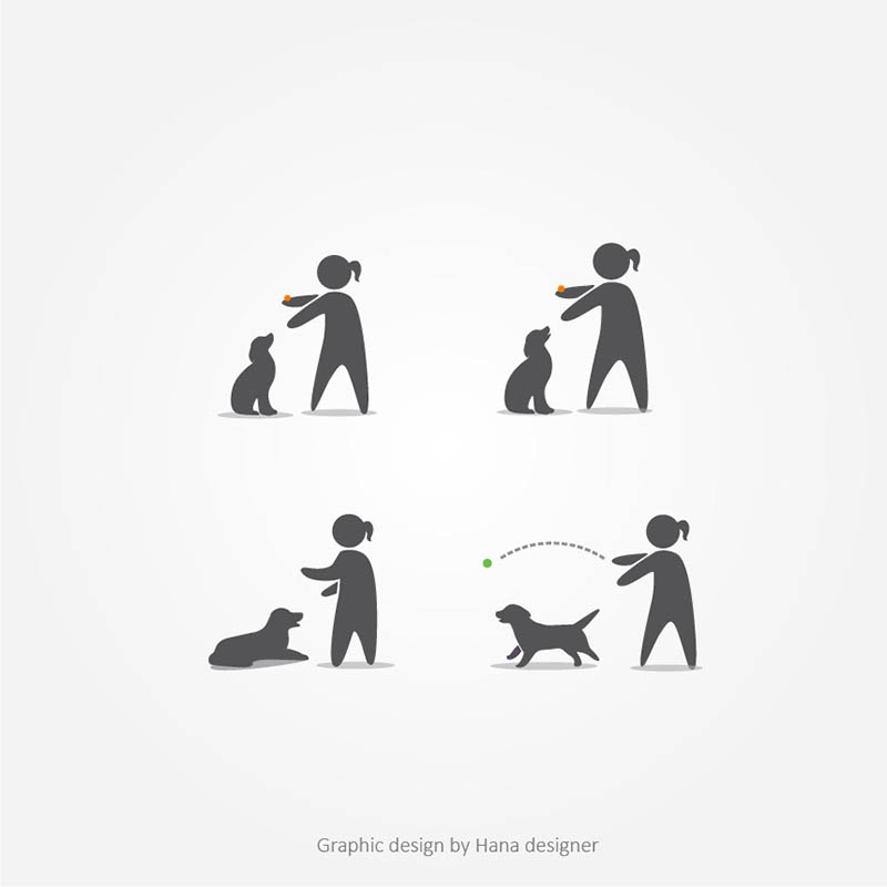 Character Design by Hana for Kathy Santo Dog Training | Design #27196733