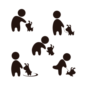 Looking for a person and dog character for dog training school materials | Character Design by Anekaa