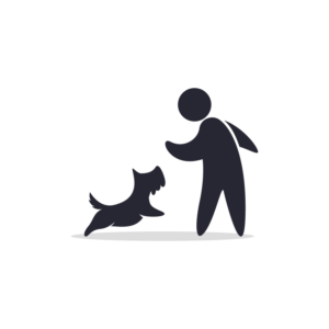 Figur-Design von logoQ für Kathy Santo Dog Training | Design: #27198806