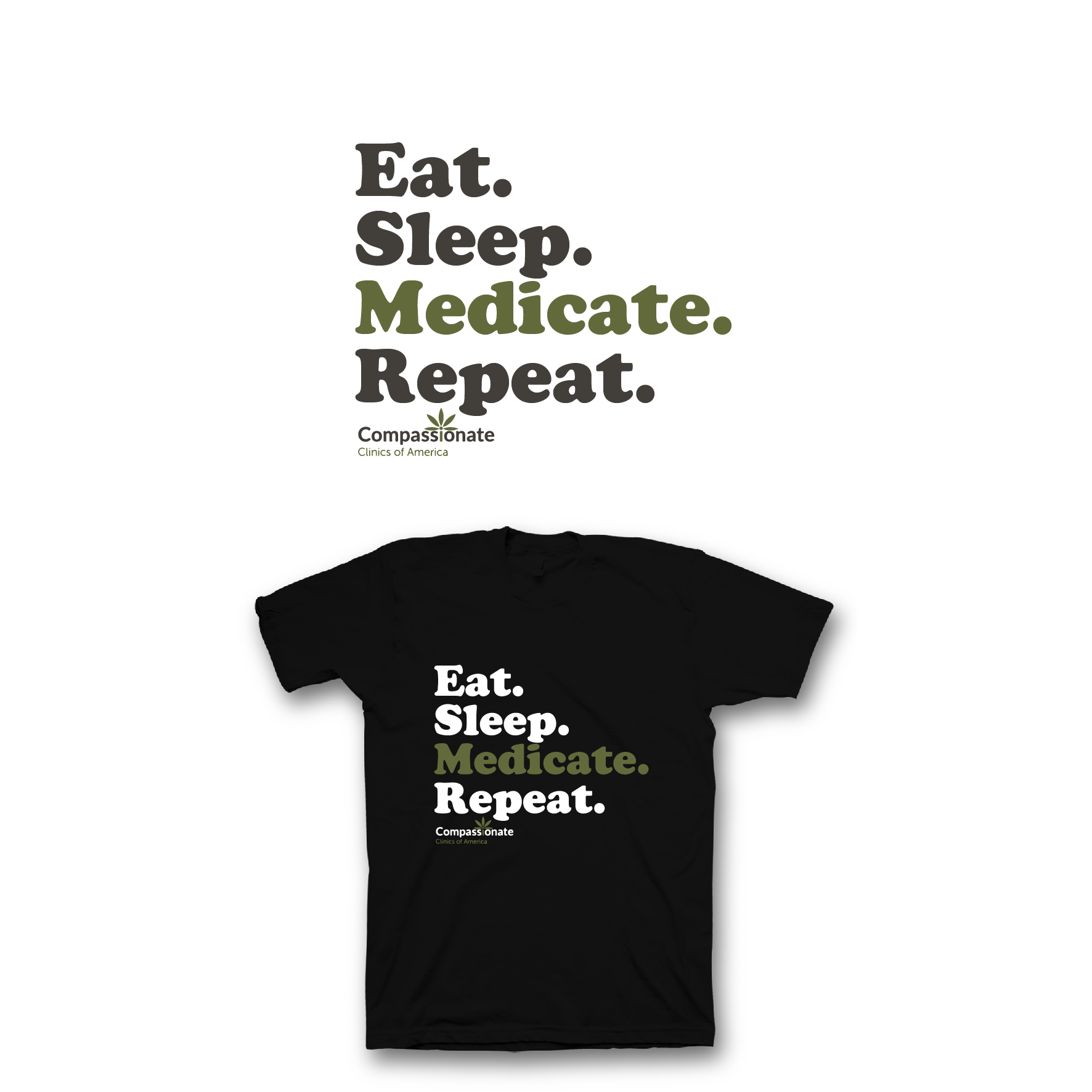 T-shirt Design by saka.aleksandar for Compassionate Clinics of America | Design #27203794
