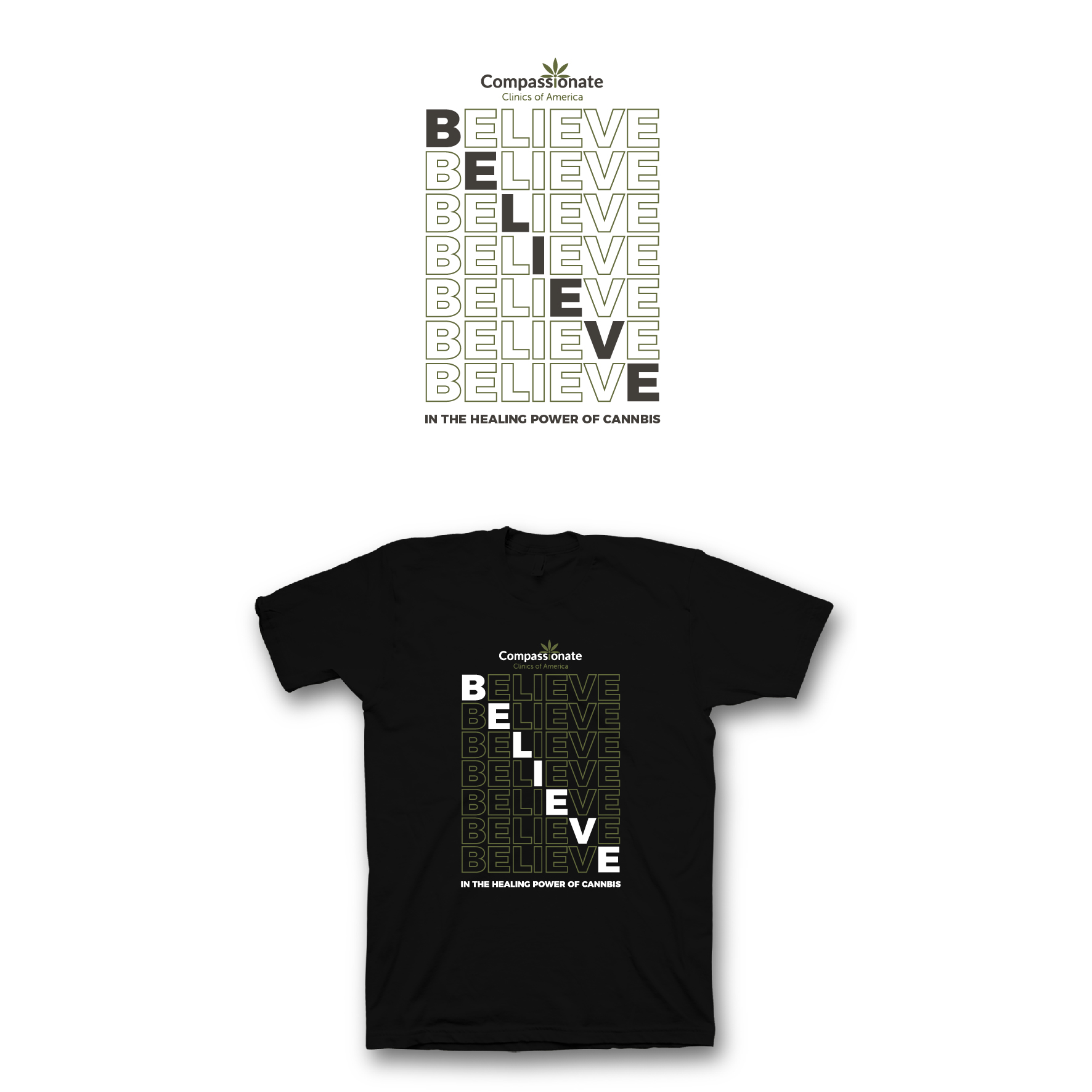 T-shirt Design by saka.aleksandar for Compassionate Clinics of America | Design #27203796