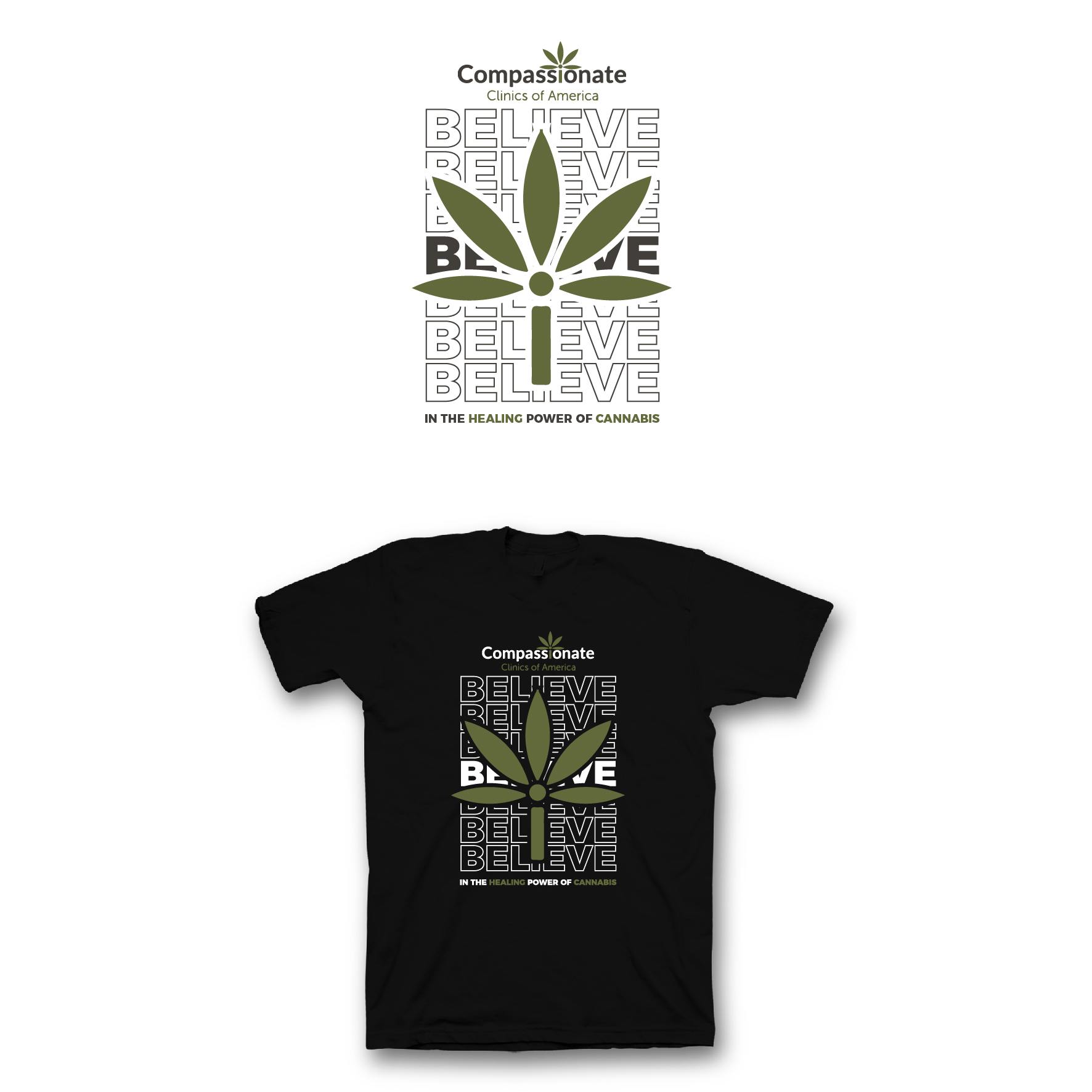 T-shirt Design by saka.aleksandar for Compassionate Clinics of America | Design #27203798