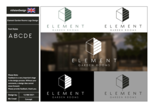 Logo Design by nvisiondesign.co.uk for Element Garden Rooms | Design: #27197793