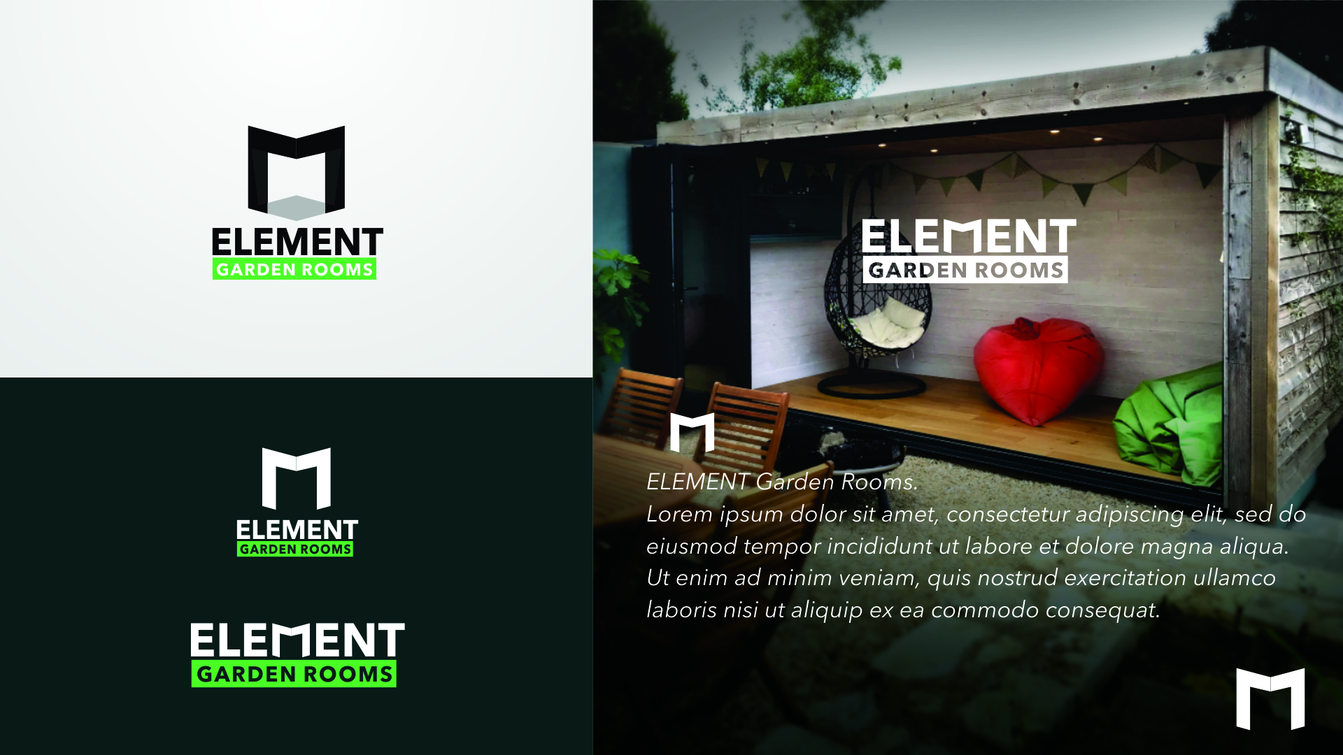 Logo Design by cleverlogo for Element Garden Rooms | Design #27196903