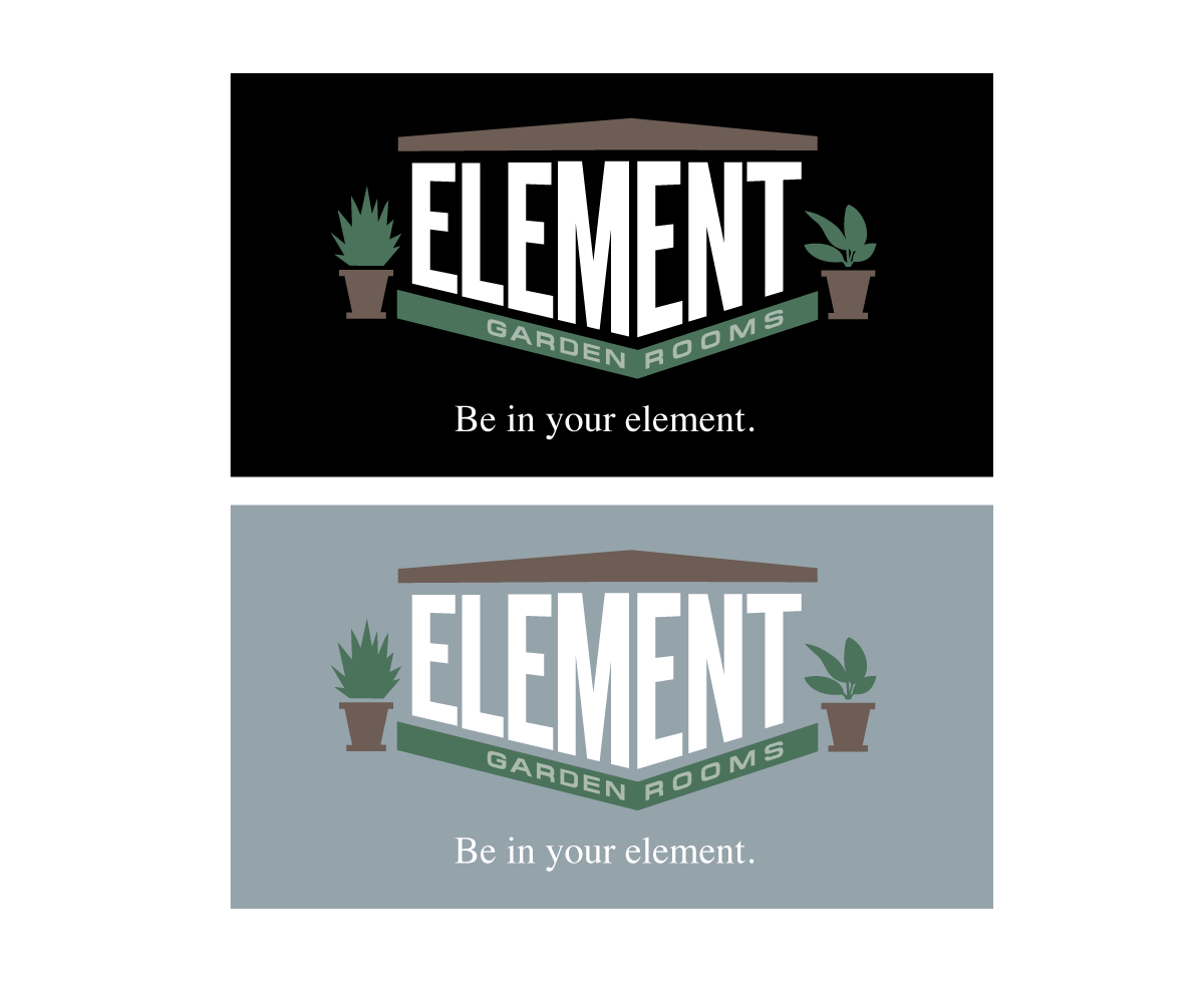 Logo Design by Buck Tornado for Element Garden Rooms | Design #27200074