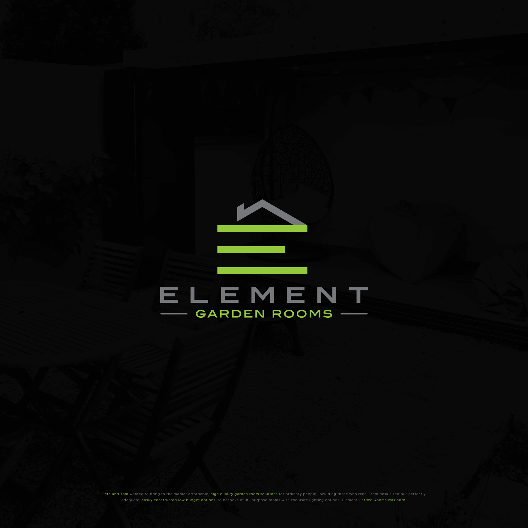Logo Design by ds | designstructure for Element Garden Rooms | Design #27194624