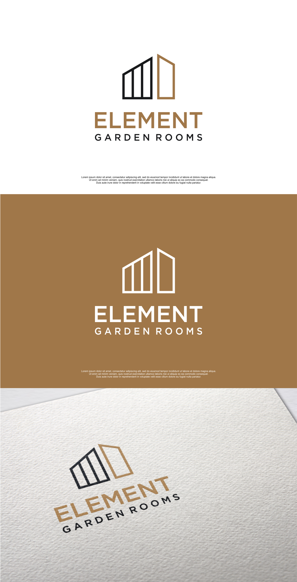 Logo Design by MASH Std for Element Garden Rooms | Design #27200705