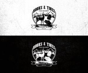 Hooks & Tines Taxidermy, Professional Wildlife Artistry | Diseño de Logo por step forward 2