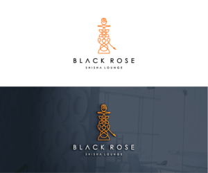 Black Rose | Shisha Lounge | Logo Design by .Ashu.