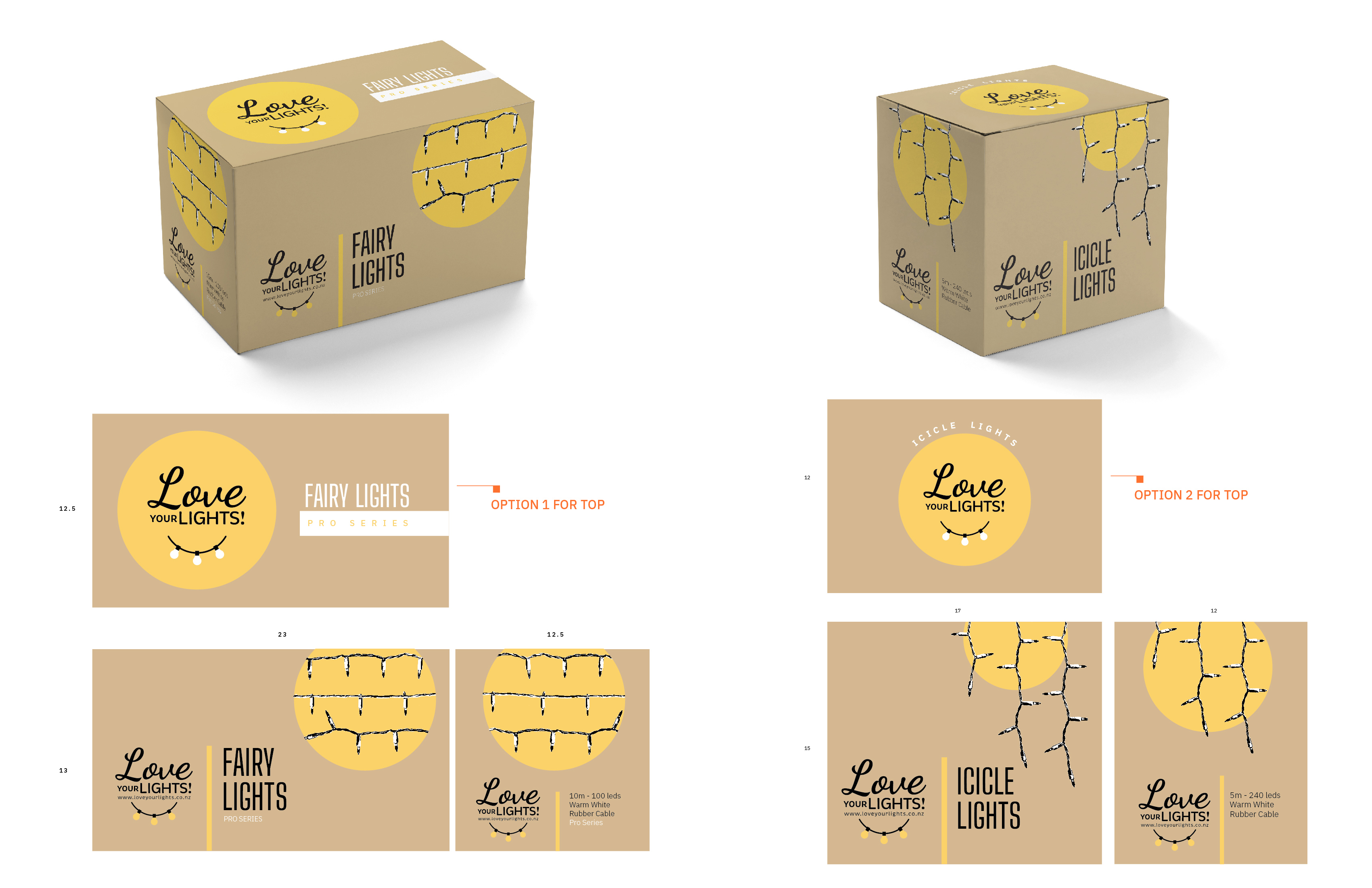 Packaging Design by 68_Design for Love Your Lights | Design #27210058