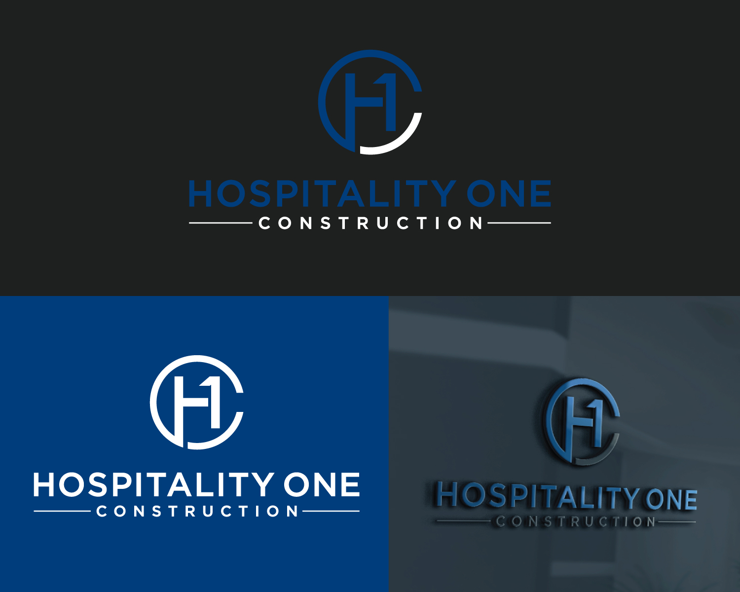 Logo Design by Atec for Hospitality One Construction  | Design #27216297