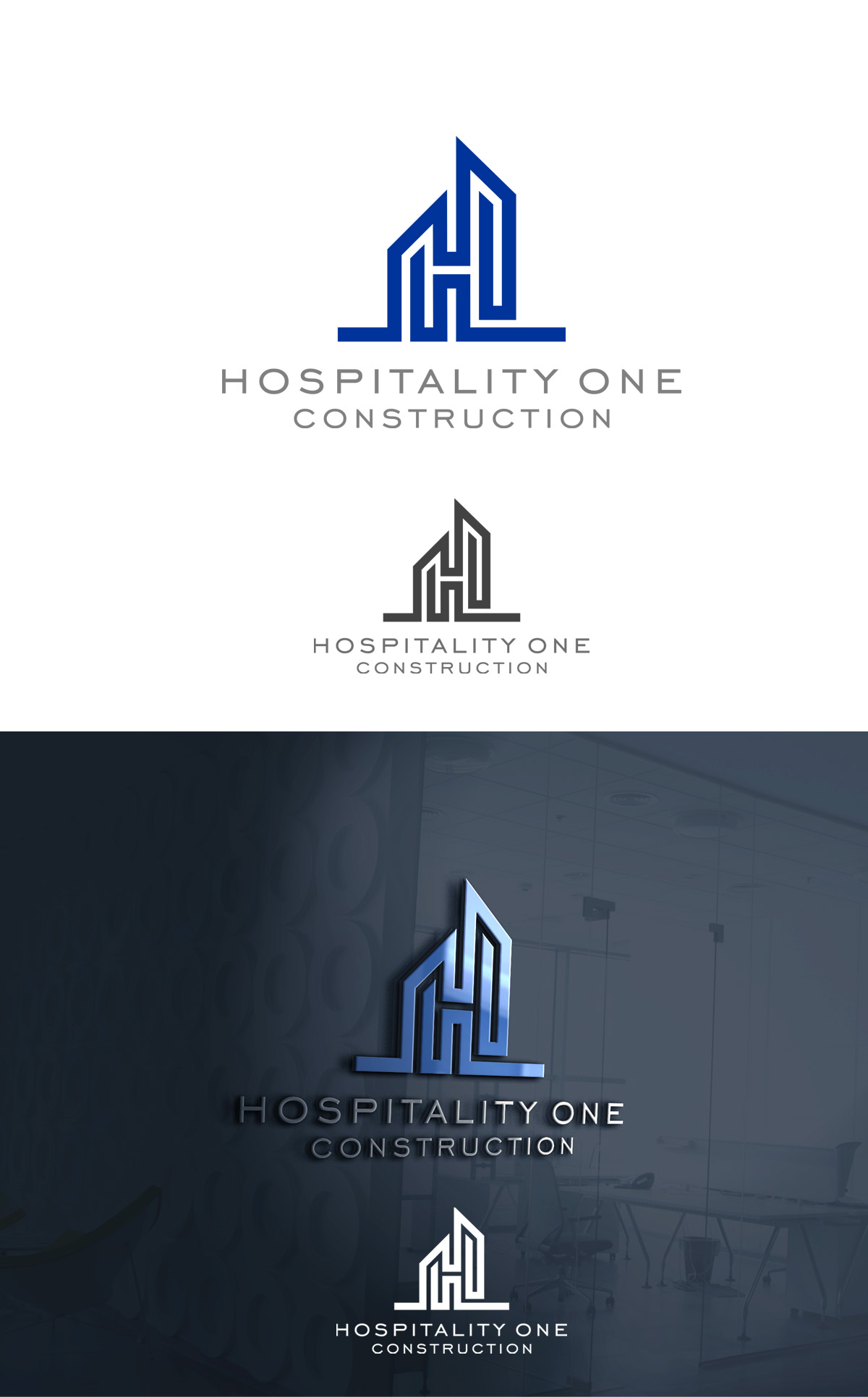 Logo Design by FDesignIndonesia for Hospitality One Construction  | Design #27197379