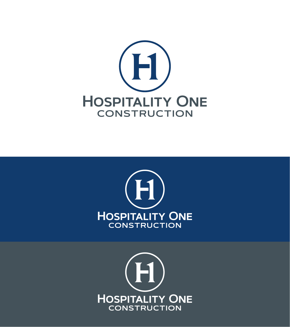 Logo Design by MX-Design for Hospitality One Construction  | Design #27211826