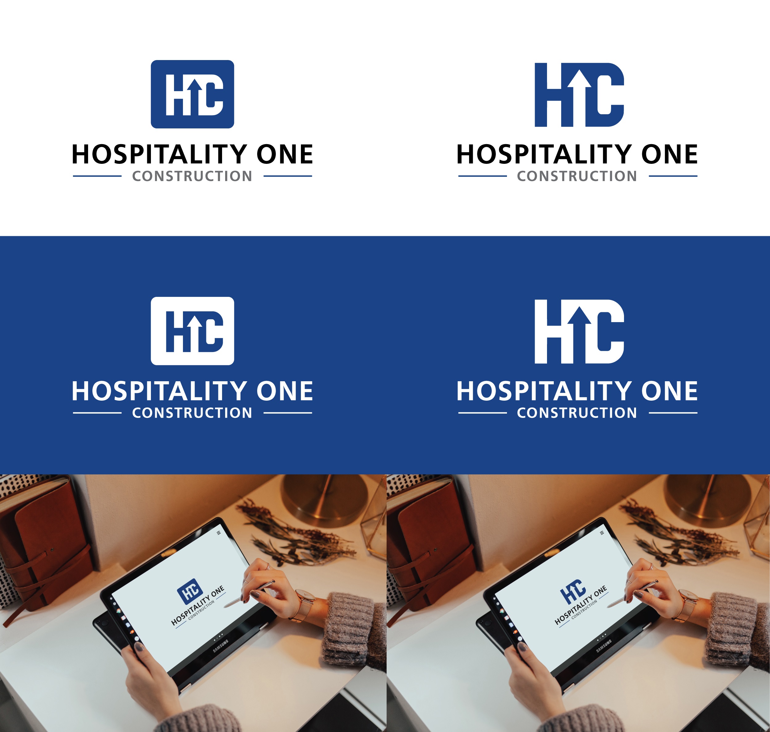 Logo Design by HAREESH (Creative Graphic Designer) for Hospitality One Construction  | Design #27199041