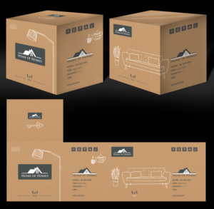 Packaging artwork design for furniture | Diseño de Empaque por Victor_pro