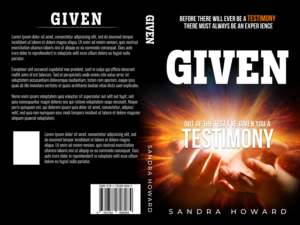 Book cover design for a book named GIVEN | Design de Couverture de Livre par CreaTVIT