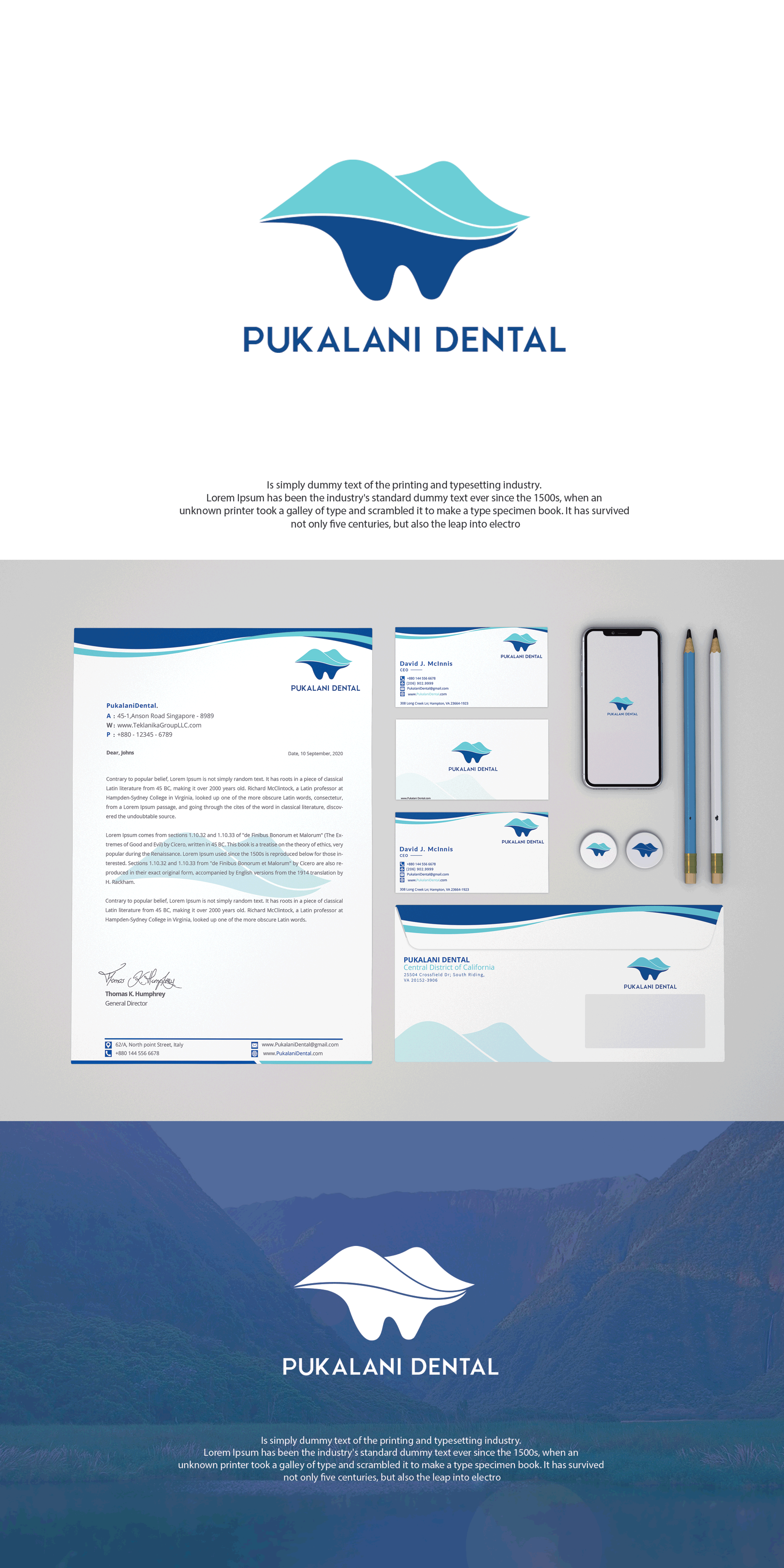 Modern, Conservative, Healthcare Logo Design for Pukalani Dental by