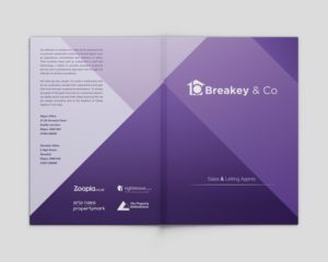 Breakey & Co Folder (Estate Agent) | Stationery Design by Sopha Sopha