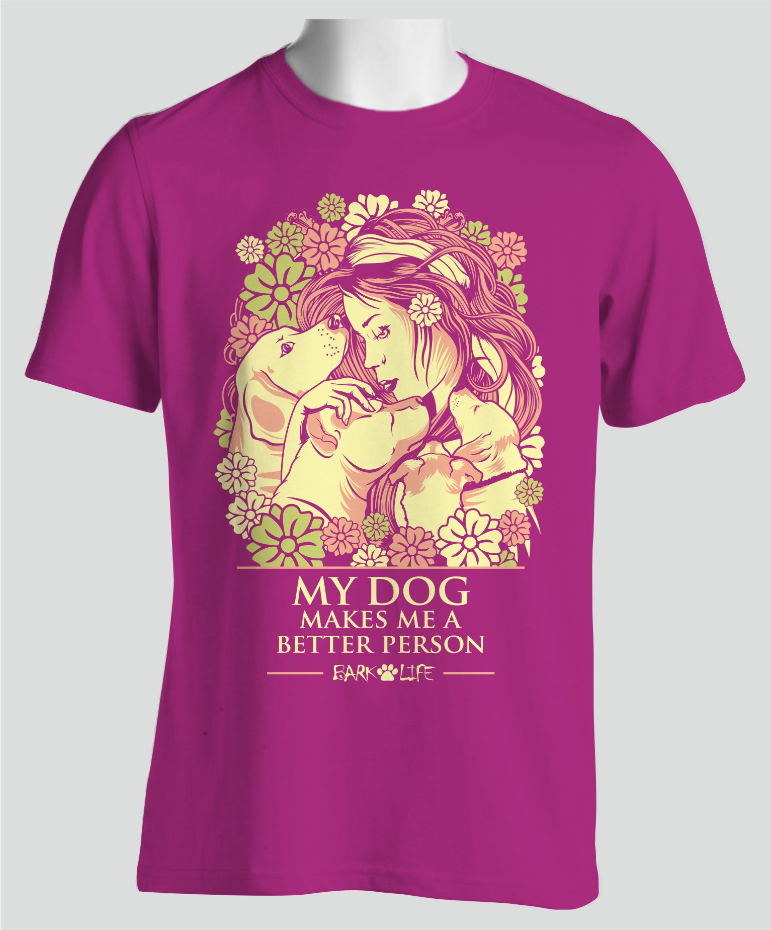 T-shirt Design by Etagraph for Bark Life, Inc.  | Design #27225190