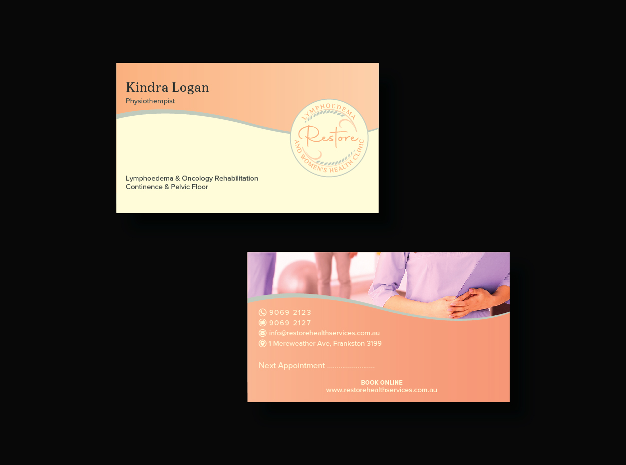 Visitenkarten-Design von Unique Creation BD für The Lymphoedema Clinic | Design #27219108