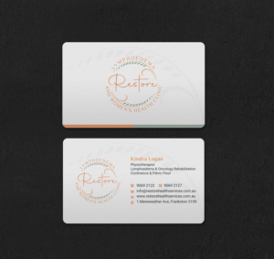 Diseño de Tarjeta de Presentación por INDIAN_Ashok para The Lymphoedema Clinic | Diseño: #27307285