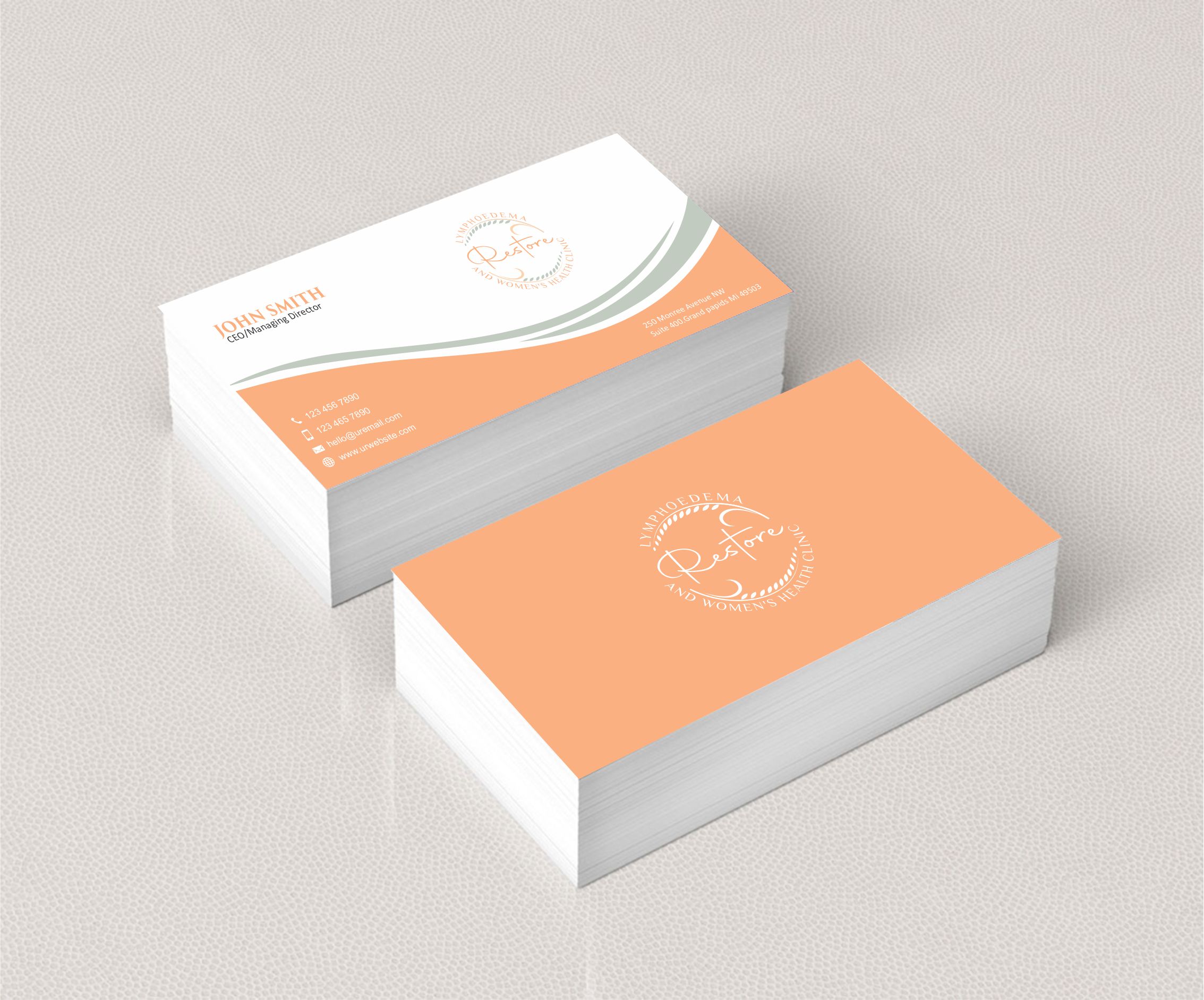 Visitenkarten-Design von Crea8iveMind für The Lymphoedema Clinic | Design #27219521