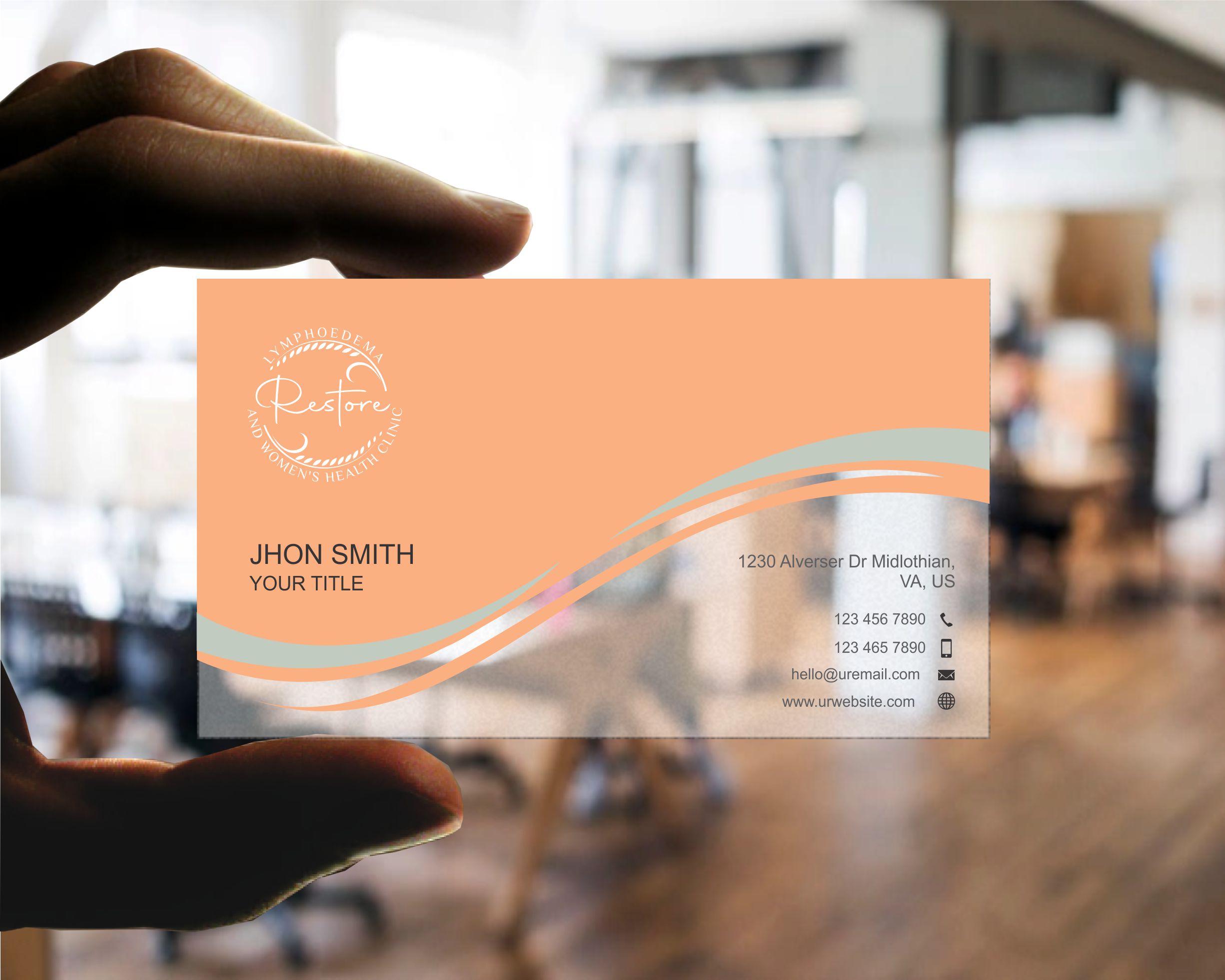 Visitenkarten-Design von Crea8iveMind für The Lymphoedema Clinic | Design #27219527