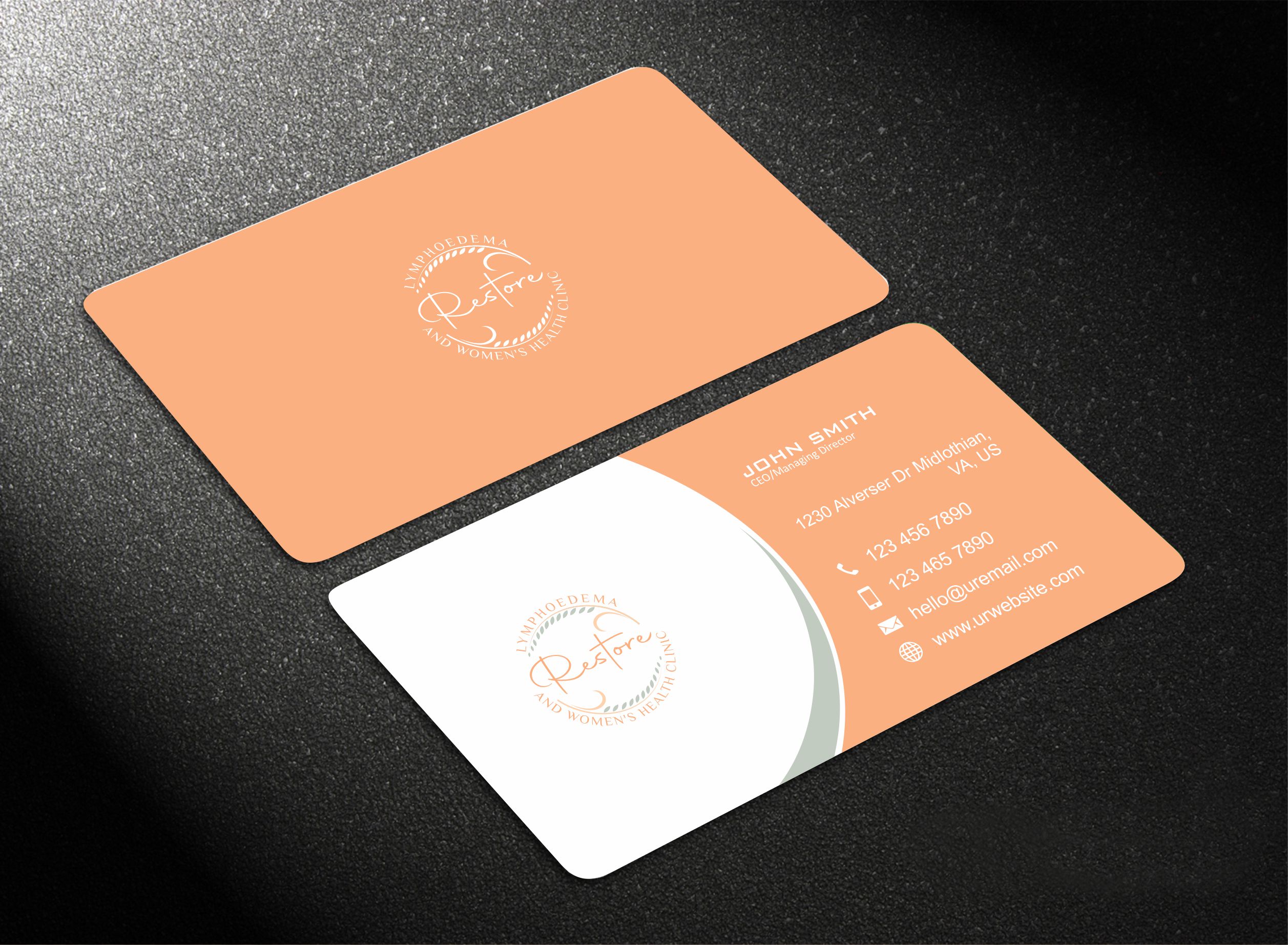 Business Card Design by Crea8iveMind for The Lymphoedema Clinic | Design #27219528