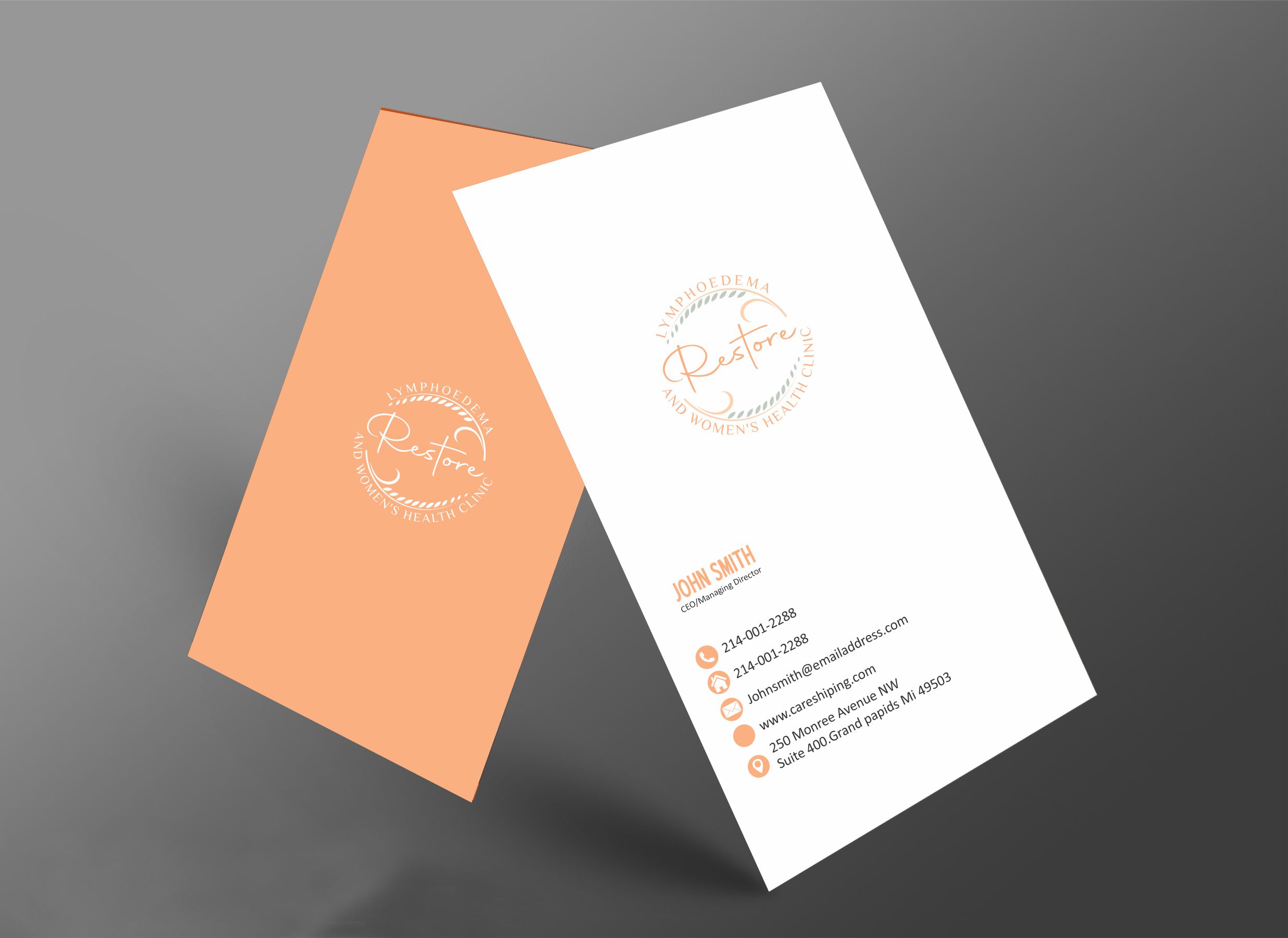 Business Card Design by Crea8iveMind for The Lymphoedema Clinic | Design #27219530