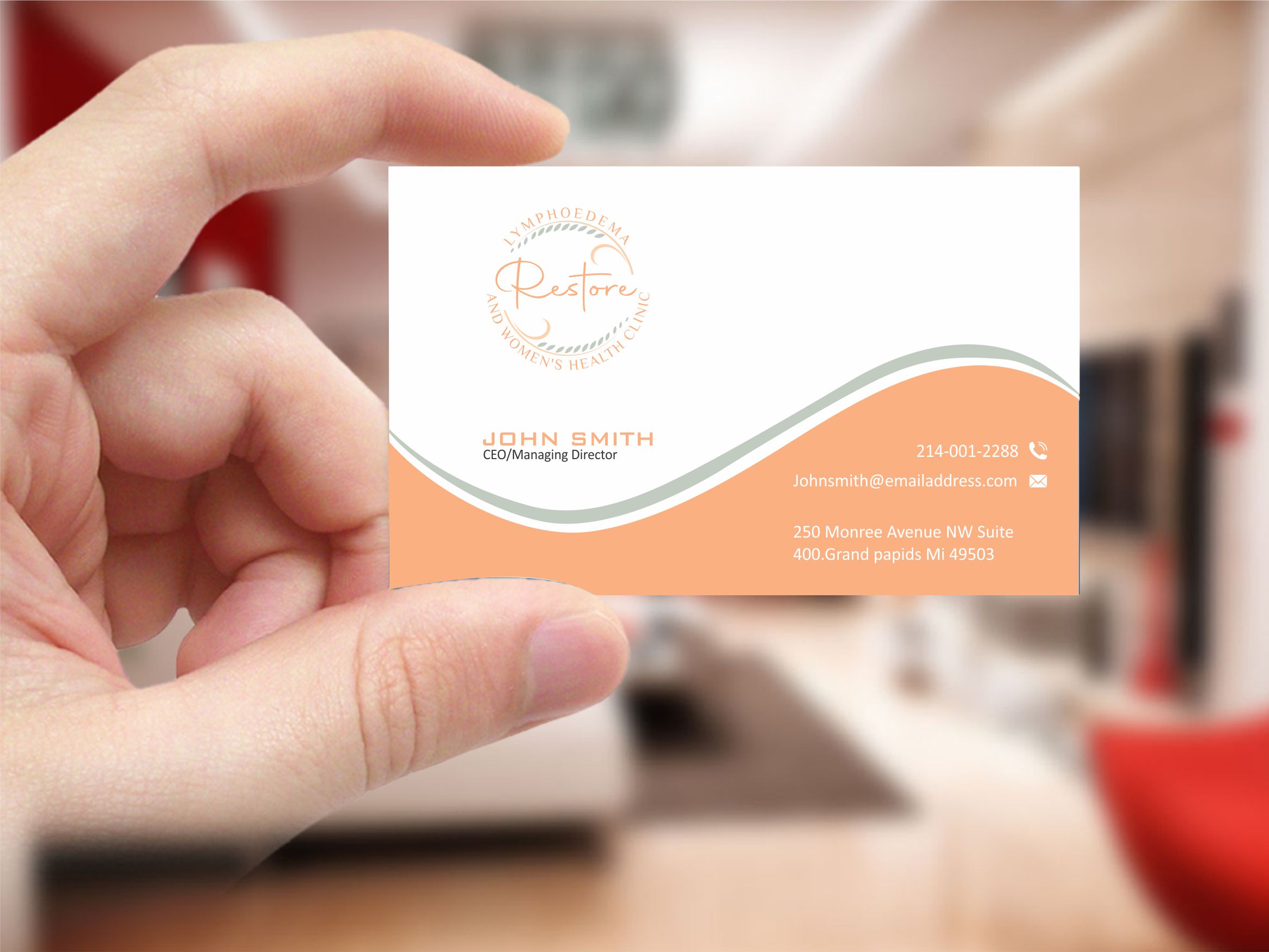 Visitenkarten-Design von Crea8iveMind für The Lymphoedema Clinic | Design #27219534