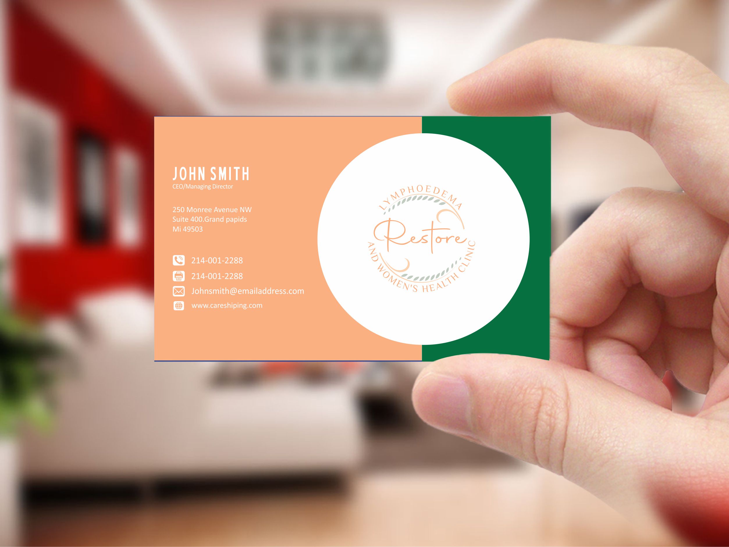 Business Card Design by Crea8iveMind for The Lymphoedema Clinic | Design #27219536