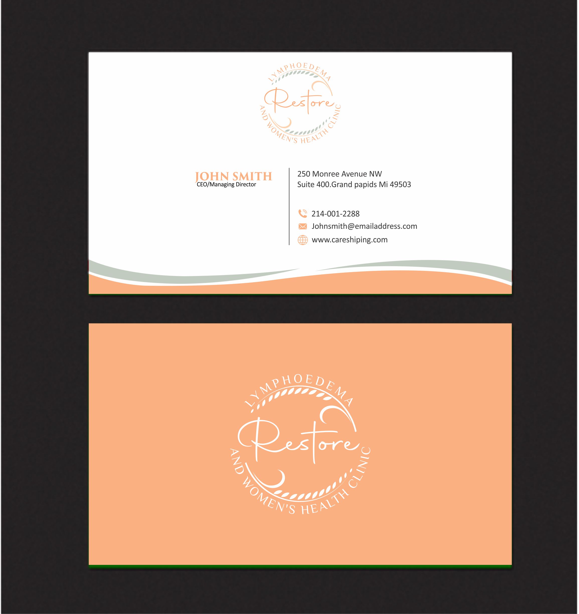 Business Card Design by Crea8iveMind for The Lymphoedema Clinic | Design #27219539