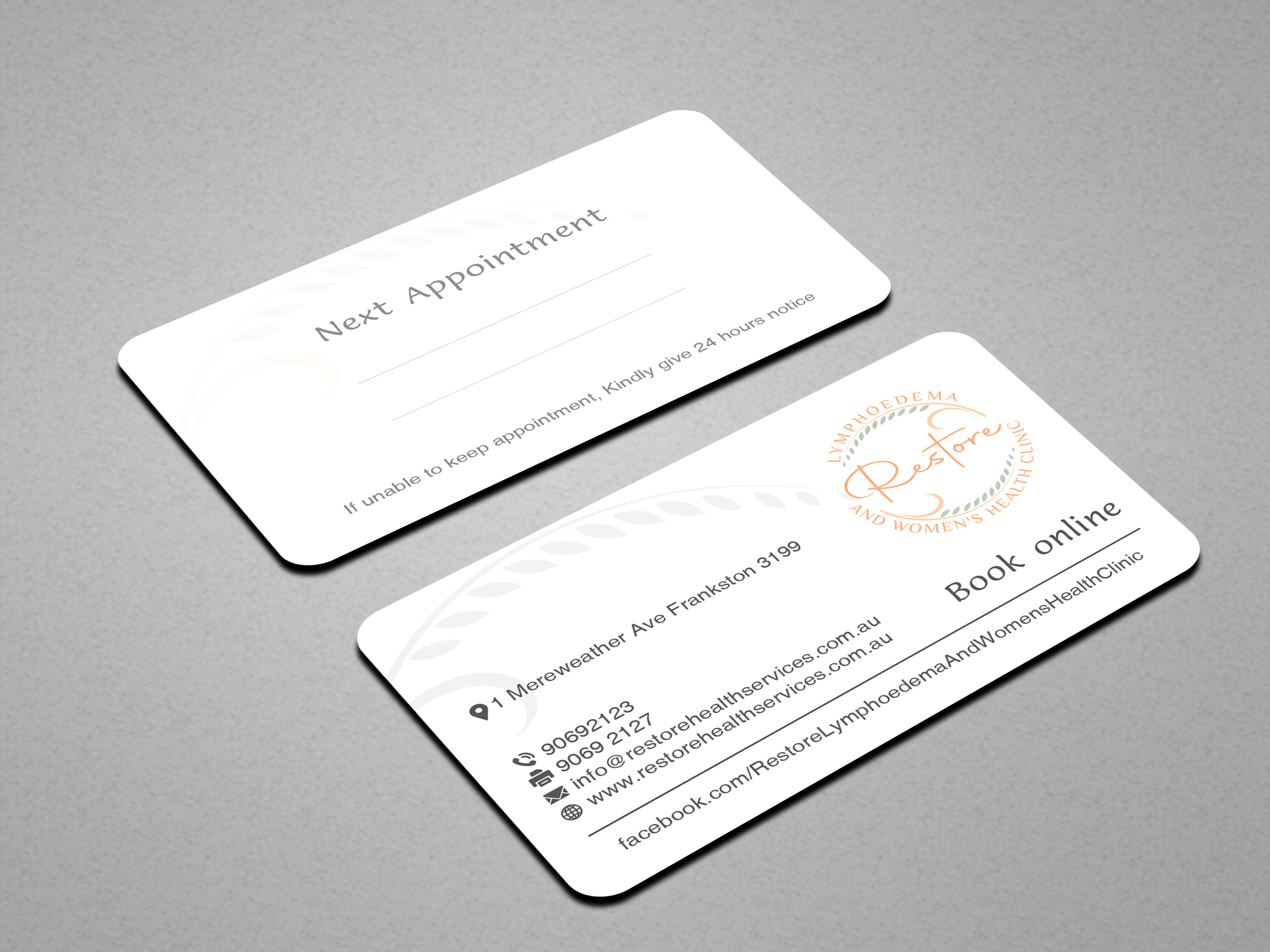 Business Card Design by Creations Box 2015 for The Lymphoedema Clinic | Design #27219360
