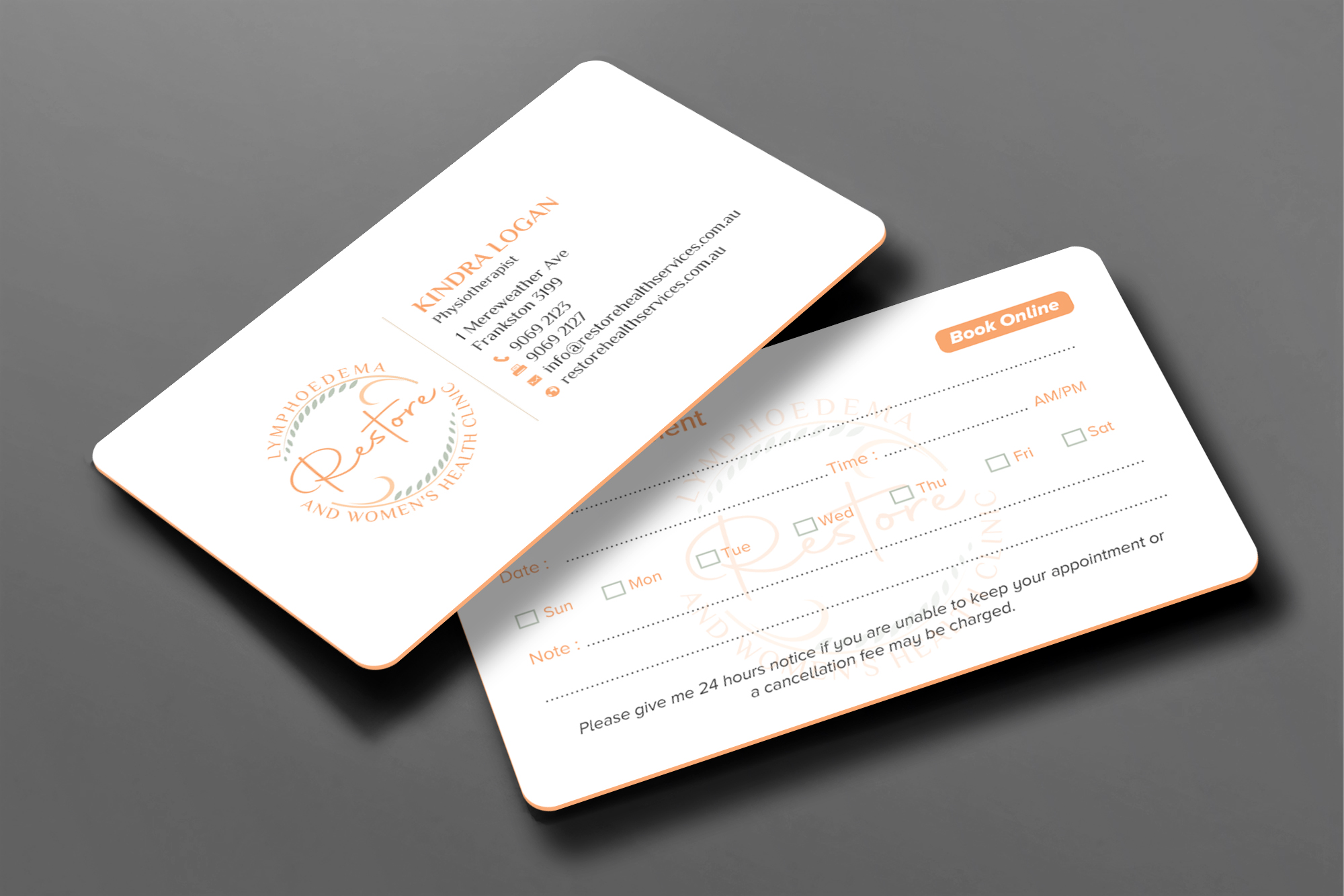 Design de Carte de Visite par chandrayaan.creative pour The Lymphoedema Clinic | Design #27210907