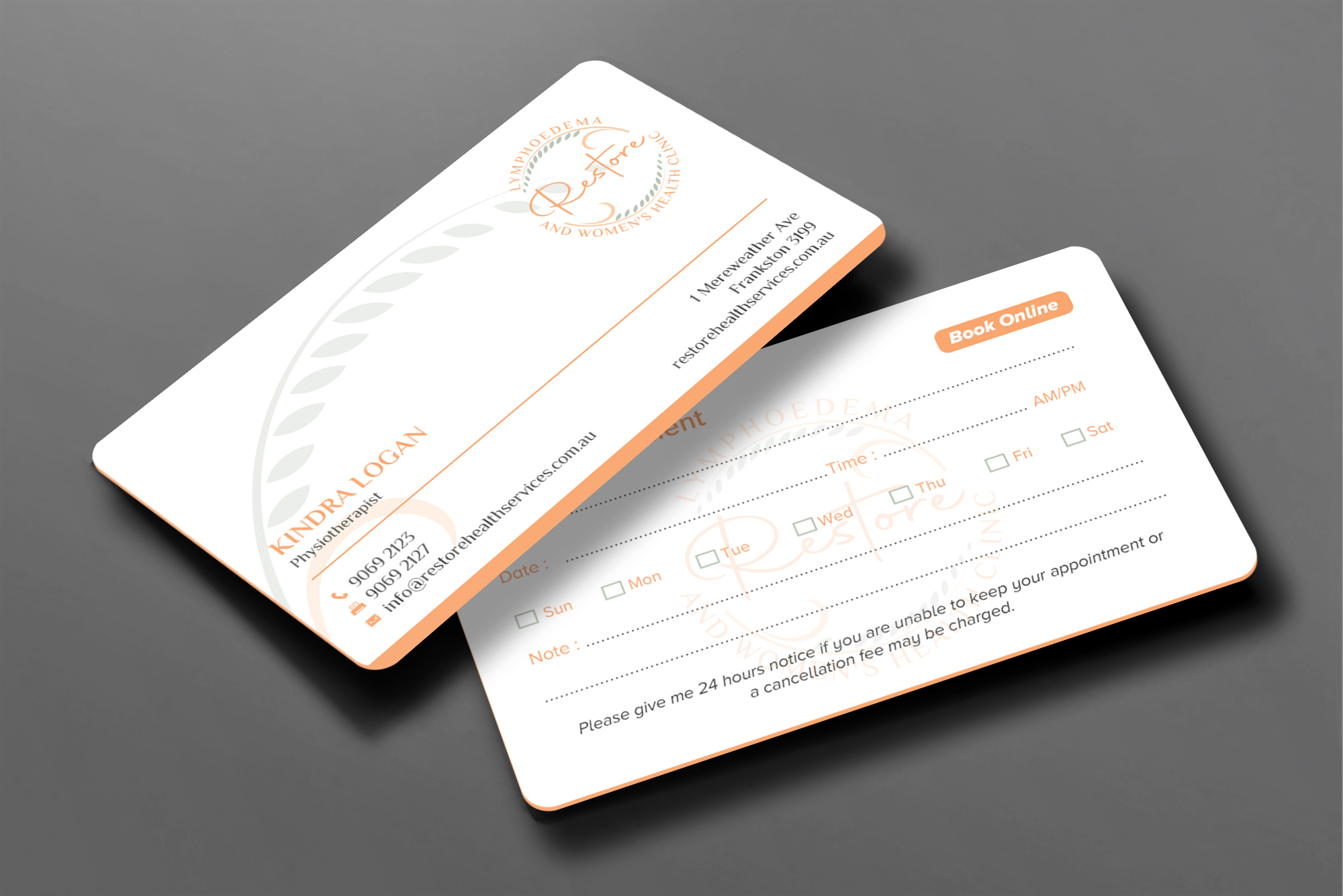 Diseño de Tarjeta de Presentación por chandrayaan.creative para The Lymphoedema Clinic | Diseño #27210909