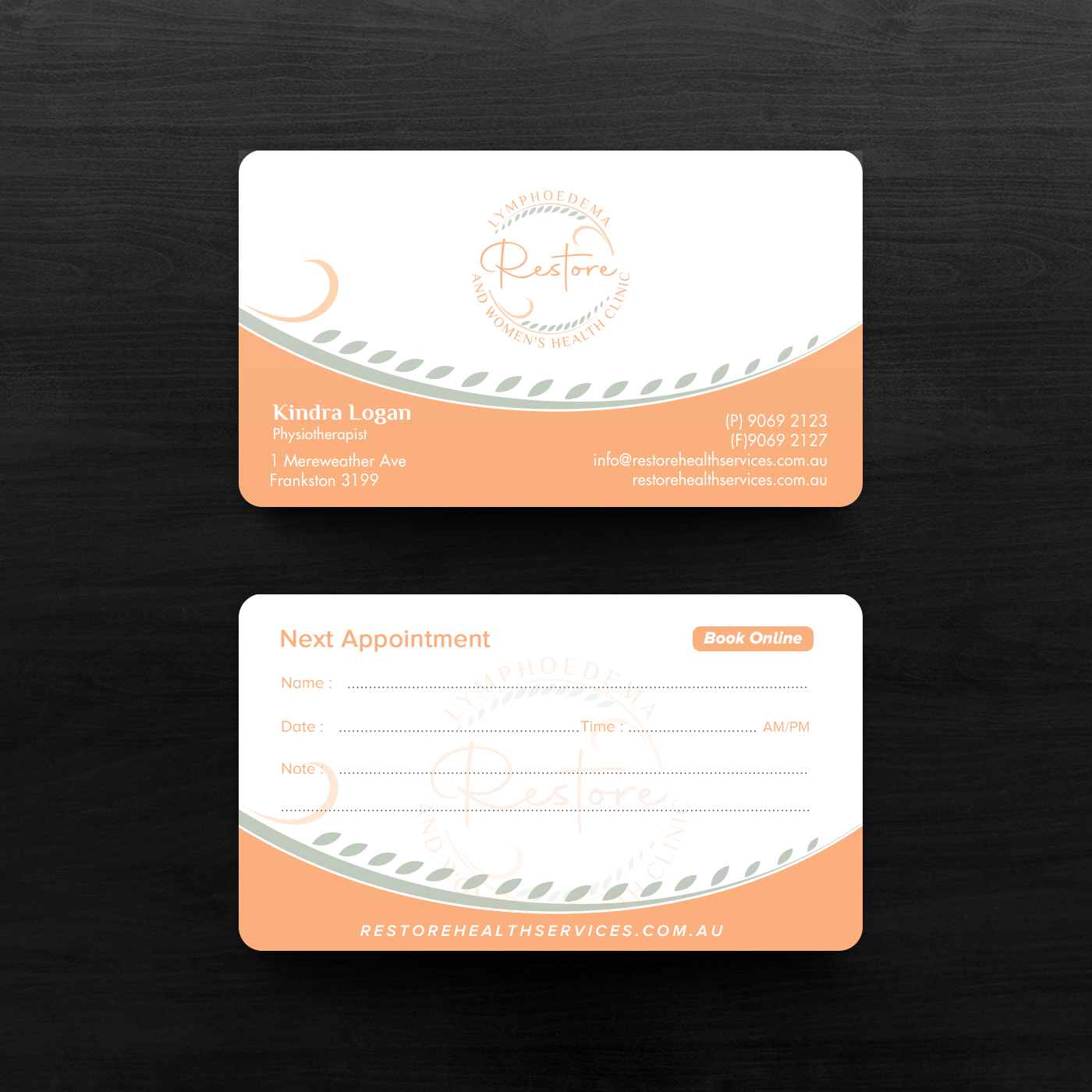 Design de Carte de Visite par chandrayaan.creative pour The Lymphoedema Clinic | Design #27217693
