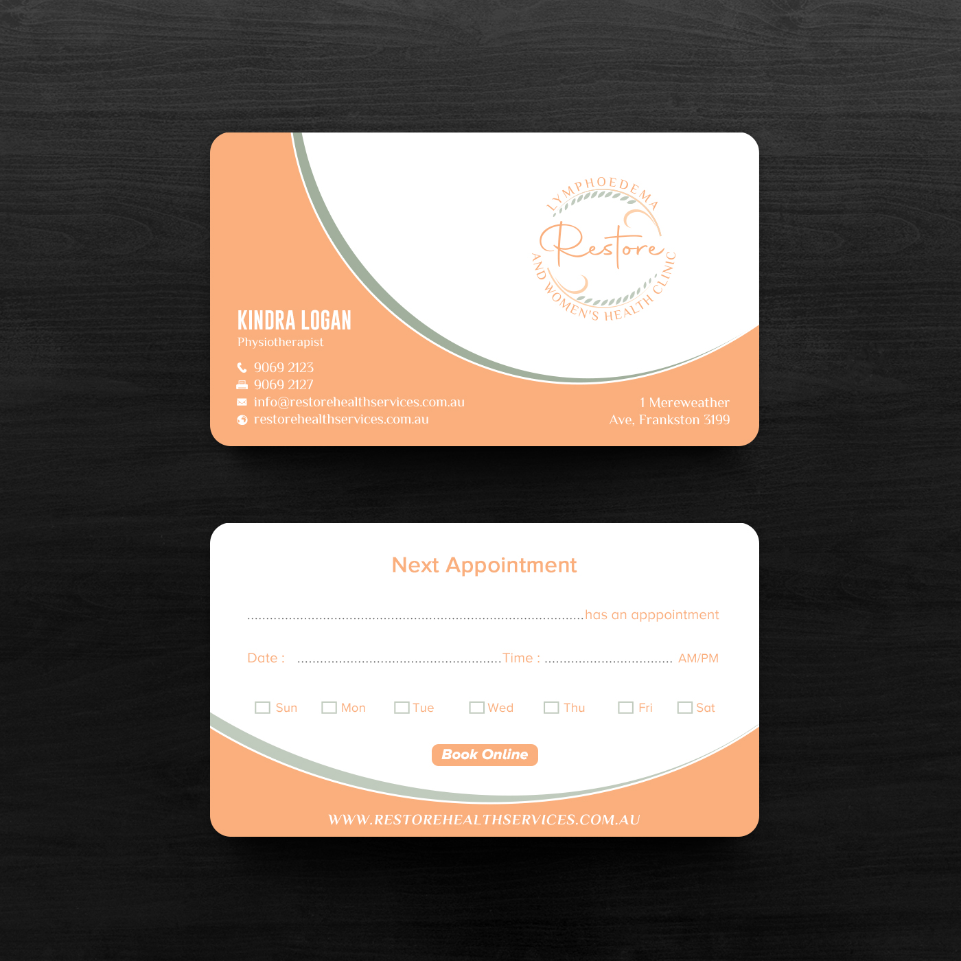Business Card Design by chandrayaan.creative for The Lymphoedema Clinic | Design #27217698