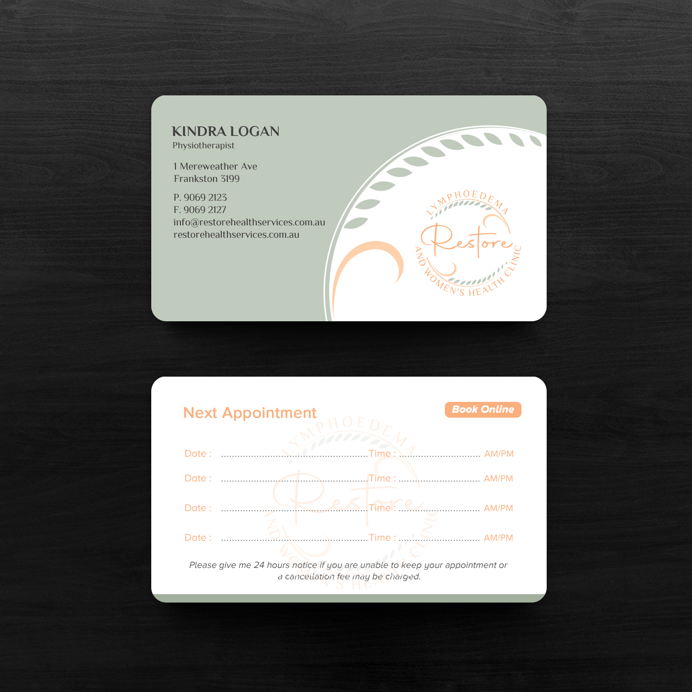 Business Card Design by chandrayaan.creative for The Lymphoedema Clinic | Design #27217700