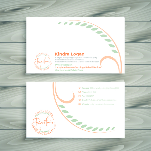Business Card Design by Kreative Right 2 for The Lymphoedema Clinic | Design #27207103