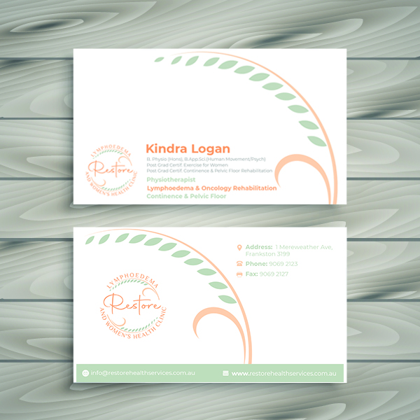 Business Card Design by Kreative Right 2 for The Lymphoedema Clinic | Design #27208312
