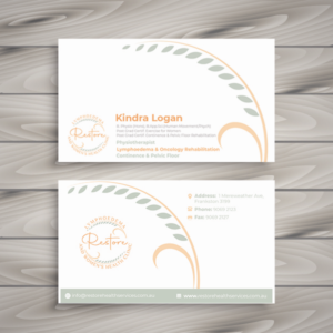 Business Card Design by Kreative Right 2 for The Lymphoedema Clinic | Design: #27208312