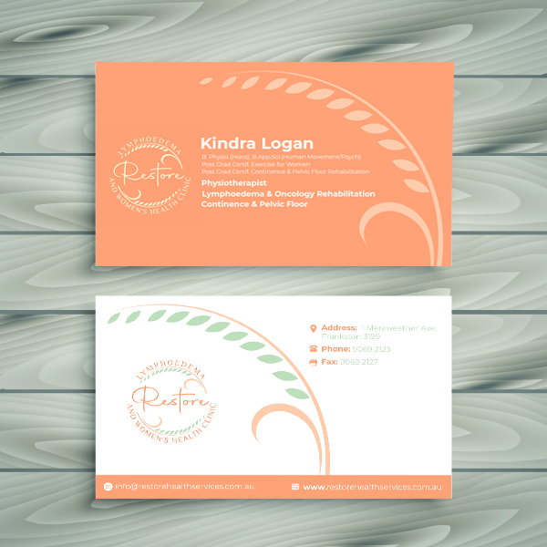Business Card Design by Kreative Right 2 for The Lymphoedema Clinic | Design #27208385