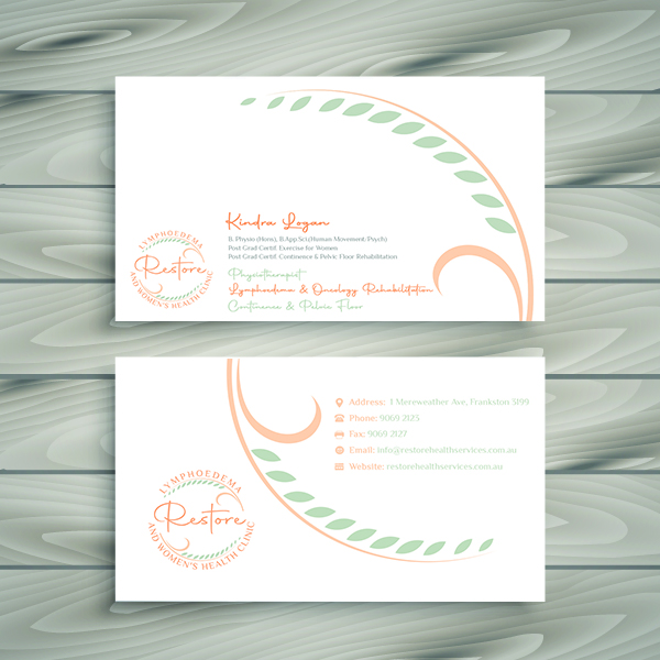 Diseño de Tarjeta de Presentación por Kreative Right 2 para The Lymphoedema Clinic | Diseño #27213090